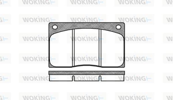 Woking P1443.00 - Brake Pad Set, disc brake autospares.lv