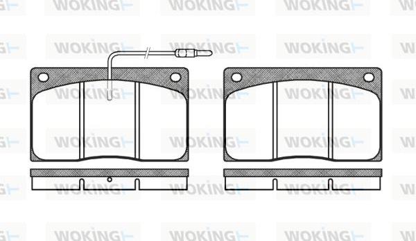 Woking P1443.02 - Brake Pad Set, disc brake autospares.lv