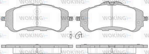 Woking P14593.00 - Brake Pad Set, disc brake autospares.lv