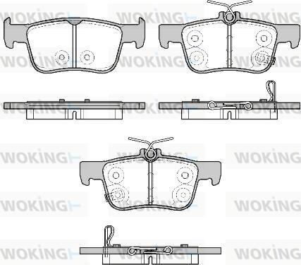 Woking P14513.20 - Brake Pad Set, disc brake autospares.lv