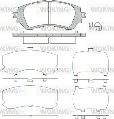 Woking P14583.00 - Brake Pad Set, disc brake autospares.lv