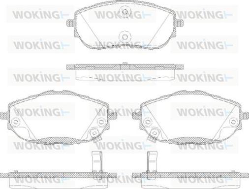 Woking P14613.02 - Brake Pad Set, disc brake autospares.lv