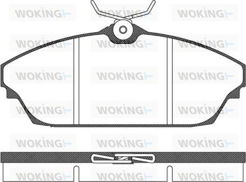 Woking P14043.00 - Brake Pad Set, disc brake autospares.lv