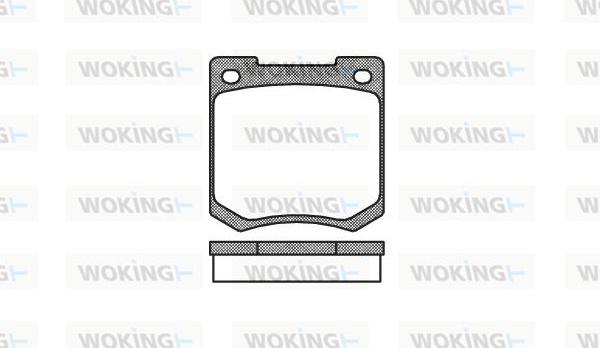 Woking P1403.00 - Brake Pad Set, disc brake autospares.lv