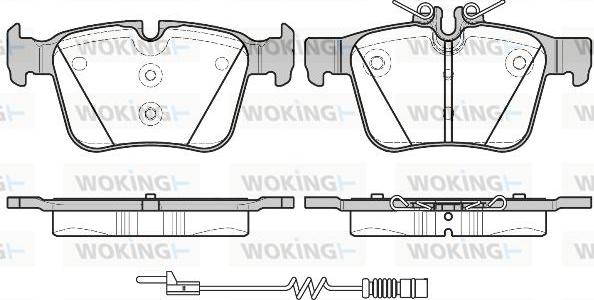 Woking P14163.20 - Brake Pad Set, disc brake autospares.lv