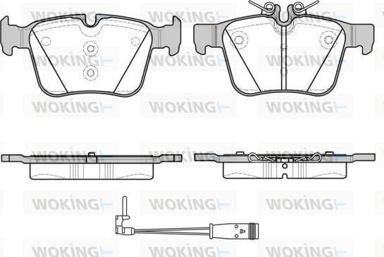 Woking P14163.21 - Brake Pad Set, disc brake autospares.lv