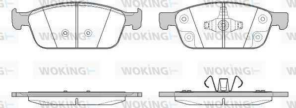 Woking P14103.50 - Brake Pad Set, disc brake autospares.lv