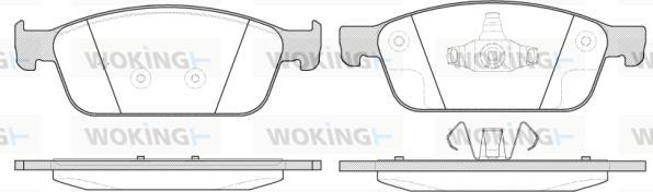 Woking P14103.10 - Brake Pad Set, disc brake autospares.lv