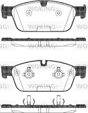 Woking P14113.00 - Brake Pad Set, disc brake autospares.lv