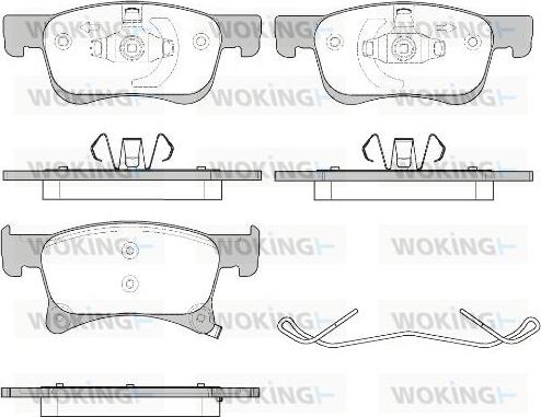 Woking P14803.02 - Brake Pad Set, disc brake autospares.lv