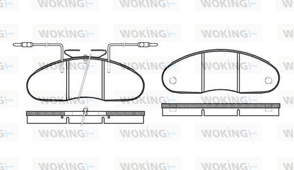 Woking P1483.02 - Brake Pad Set, disc brake autospares.lv