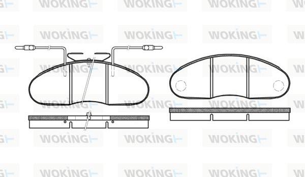 Woking P1483.12 - Brake Pad Set, disc brake autospares.lv