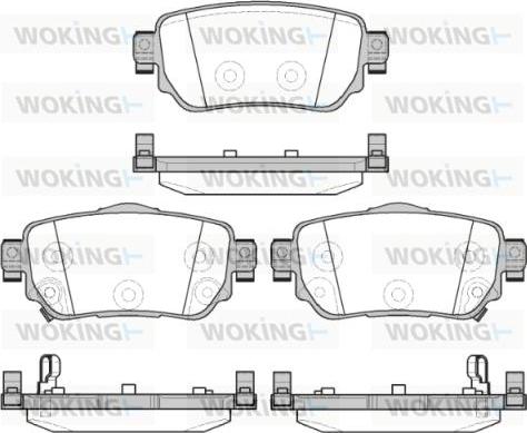 Woking P14823.02 - Brake Pad Set, disc brake autospares.lv