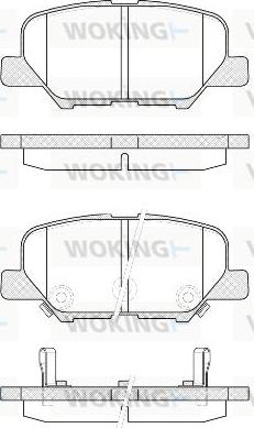 Woking P14363.02 - Brake Pad Set, disc brake autospares.lv