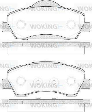 Woking P14303.00 - Brake Pad Set, disc brake autospares.lv