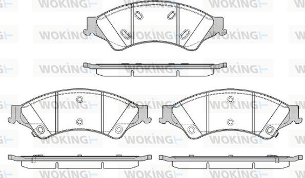 Woking P14243.02 - Brake Pad Set, disc brake autospares.lv