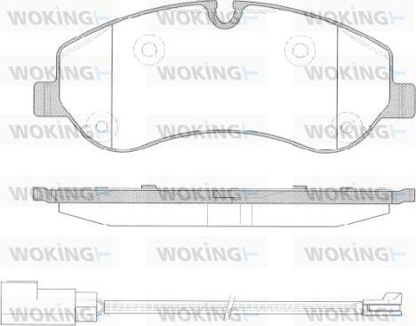 Woking P14203.02 - Brake Pad Set, disc brake autospares.lv