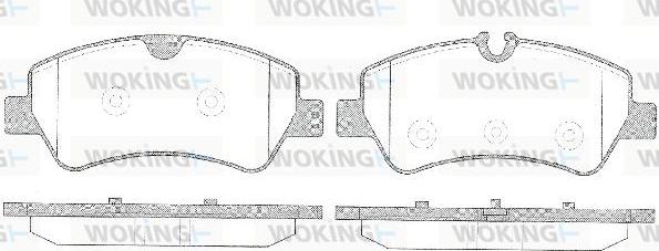 Woking P14213.00 - Brake Pad Set, disc brake autospares.lv