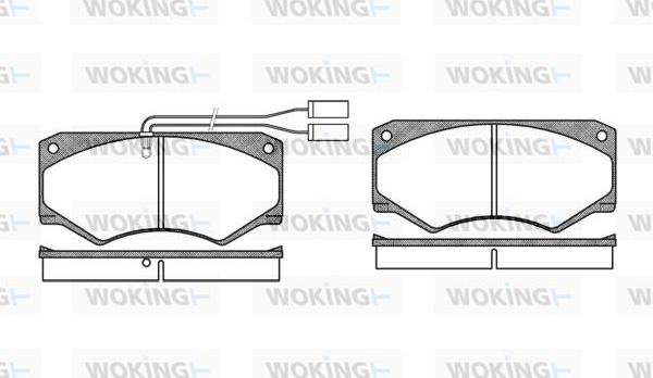 Woking P1473.42 - Brake Pad Set, disc brake autospares.lv