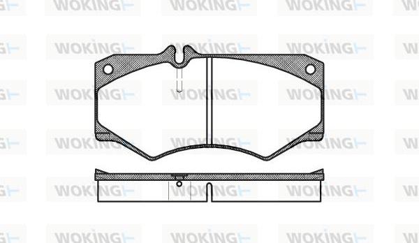 Woking P1473.30 - Brake Pad Set, disc brake autospares.lv