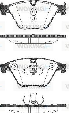 Woking P15963.00 - Brake Pad Set, disc brake autospares.lv