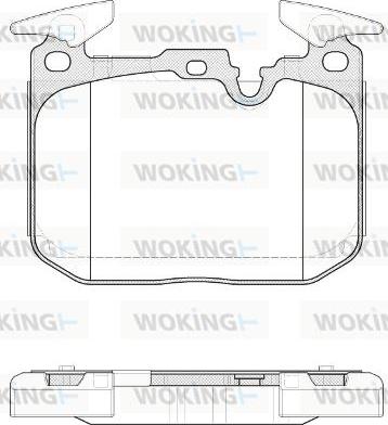 Woking P15913.10 - Brake Pad Set, disc brake autospares.lv