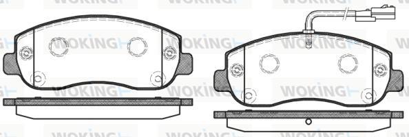 Woking P15493.01 - Brake Pad Set, disc brake autospares.lv