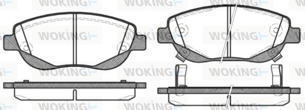 Woking P15483.02 - Brake Pad Set, disc brake autospares.lv