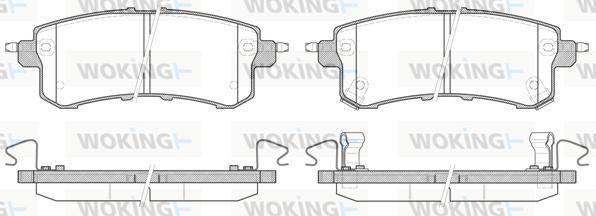 Woking P15473.02 - Brake Pad Set, disc brake autospares.lv