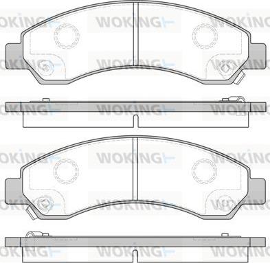 Woking P15563.04 - Brake Pad Set, disc brake autospares.lv