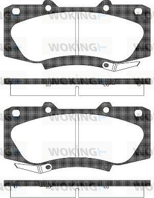 Woking P15683.04 - Brake Pad Set, disc brake autospares.lv