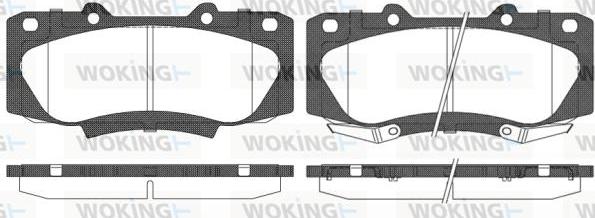 Woking P15683.02 - Brake Pad Set, disc brake autospares.lv