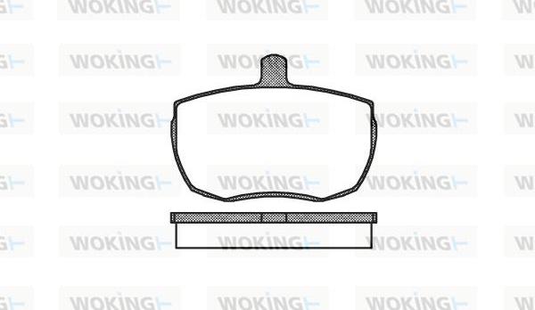 Woking P1563.00 - Brake Pad Set, disc brake autospares.lv