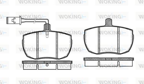 Woking P1563.11 - Brake Pad Set, disc brake autospares.lv