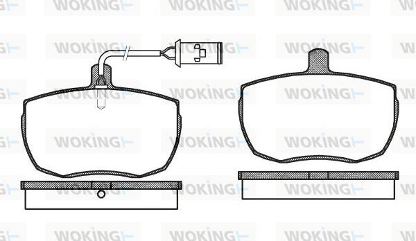 Woking P1563.22 - Brake Pad Set, disc brake autospares.lv