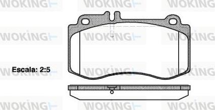 Woking P15063.00 - Brake Pad Set, disc brake autospares.lv