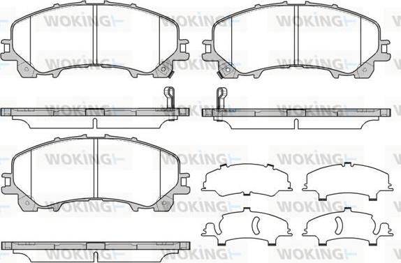 Woking P15073.12 - Brake Pad Set, disc brake autospares.lv