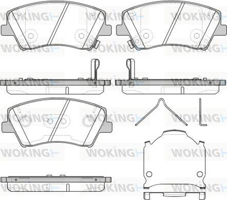 Woking P15123.04 - Brake Pad Set, disc brake autospares.lv