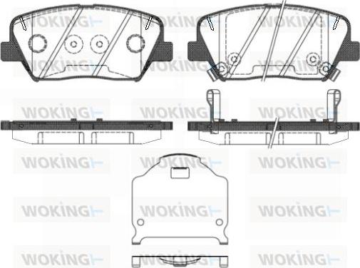 Woking P15123.02 - Brake Pad Set, disc brake autospares.lv