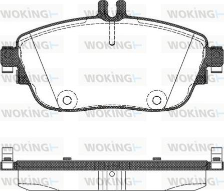 Woking P15853.08 - Brake Pad Set, disc brake autospares.lv