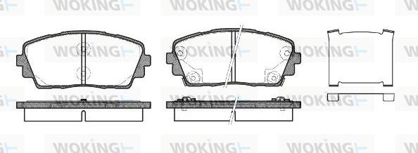 Woking P15813.02 - Brake Pad Set, disc brake autospares.lv