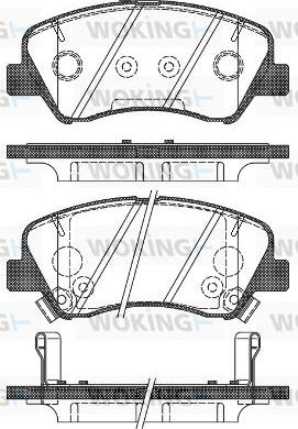 Woking P15883.02 - Brake Pad Set, disc brake autospares.lv