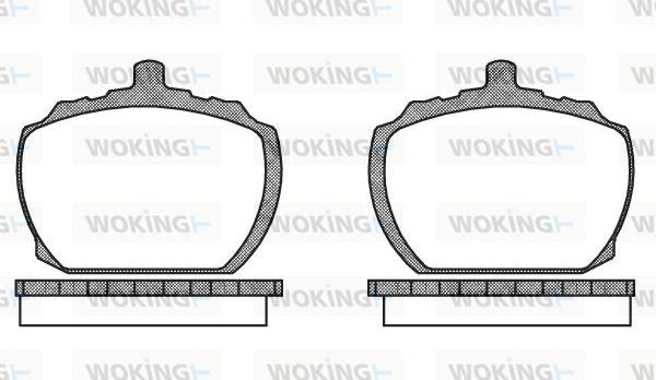 Woking P1583.10 - Brake Pad Set, disc brake autospares.lv