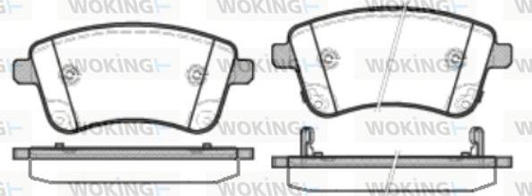 Woking P15353.02 - Brake Pad Set, disc brake autospares.lv