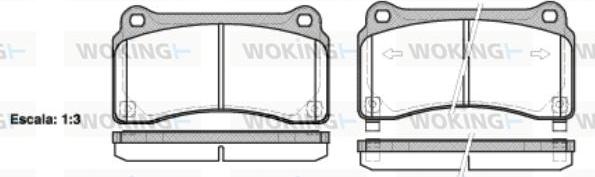 Woking P15273.02 - Brake Pad Set, disc brake autospares.lv