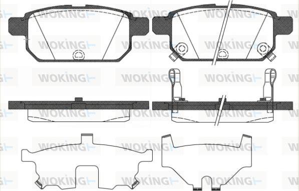 Woking P15713.02 - Brake Pad Set, disc brake autospares.lv