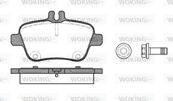 Woking P15773.00 - Brake Pad Set, disc brake autospares.lv