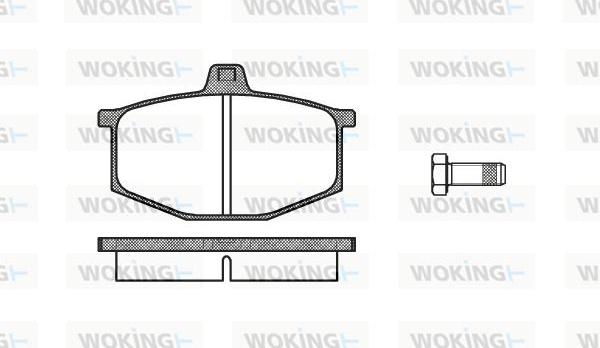 Woking P1603.00 - Brake Pad Set, disc brake autospares.lv