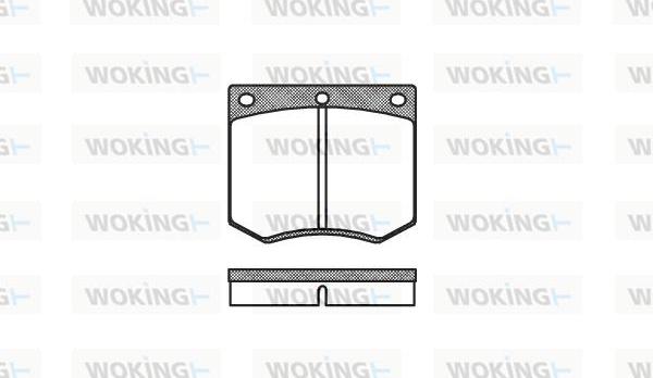 Woking P1633.00 - Brake Pad Set, disc brake autospares.lv