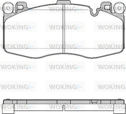 Woking P16333.00 - Brake Pad Set, disc brake autospares.lv